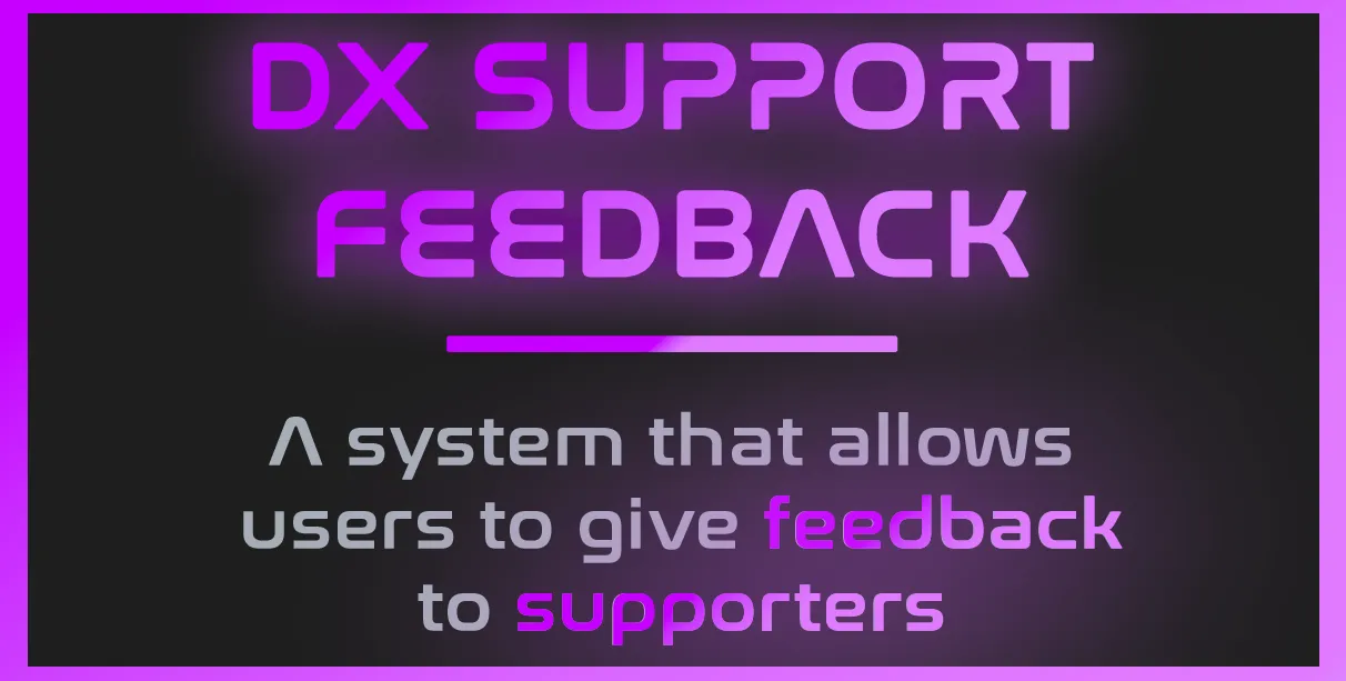 Support-Feedback Banner